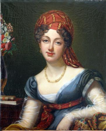 Jeune femme au turban - Monogramme J.B. et daté 1803 en bas à gauche