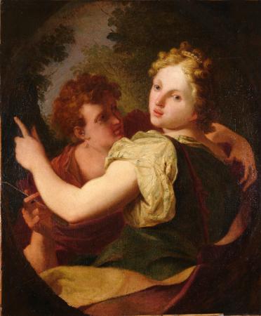 Angélique et Médor - Antonio Bellucci, Venise  1654- Soligo 1726 (attribué à)