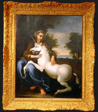 Dame à la licorne - Francesco Albani dit l'Albane (attribué)