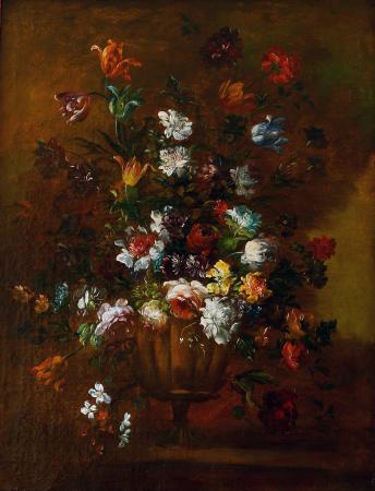 Bouquet de fleurs dans un vase - Dans la suite du Pseudo Guardi actif à Venise dans la seconde moitié du XVIIIe