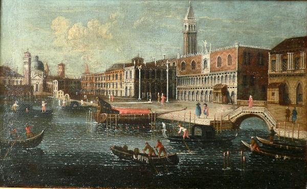 Venise : L'église de la Salute et le Palais des Doges - 