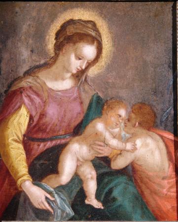 Vierge à l'enfant - Hans Van Aachen, 1552-1615 (entourage)